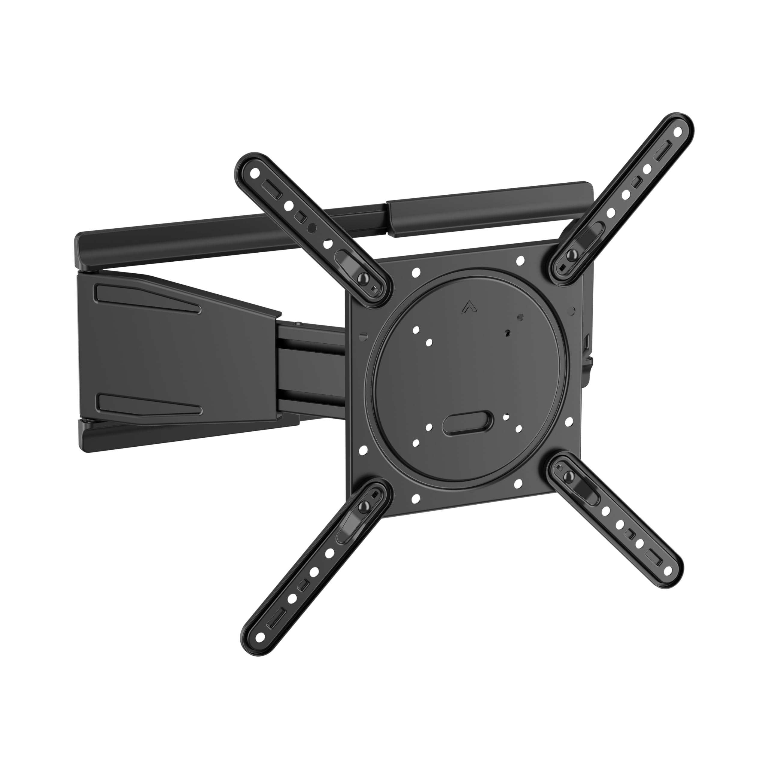 monTEK 1.34 Inch Ultra Slim TV Wall Mount for 23-75 Inch Flat & Curved TVs up to 45 kg, TV Mount Swivelling Tilting Extendable TV Mount Full Motion Max. VESA 400 x 400 mm