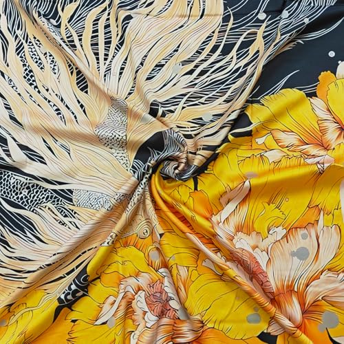 Image of Satin Silk Small Square Scarf for Women, Printed Soft and Comfy Neck Head Tie Scarf Bandana