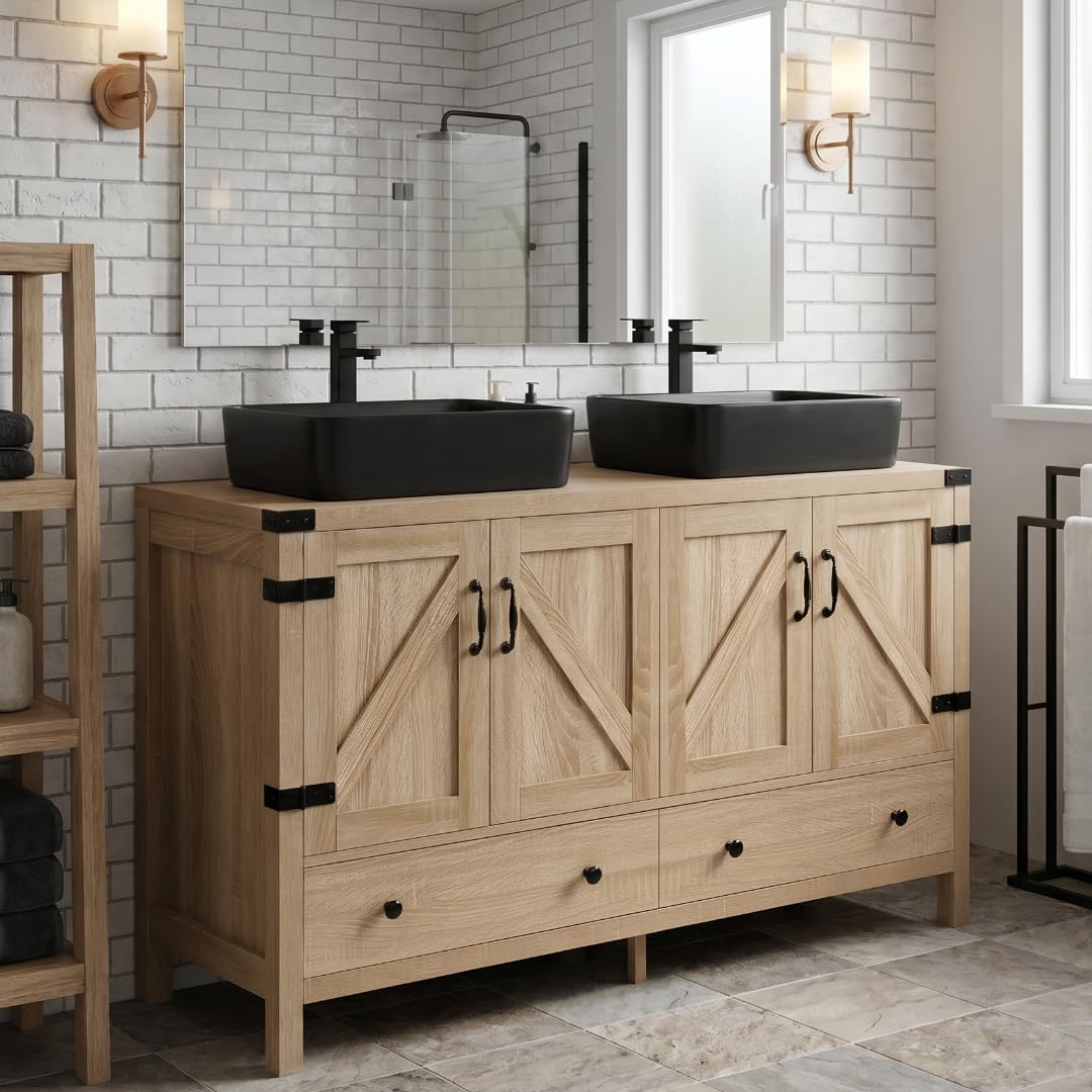 SOLIDEE Rustic Vanity