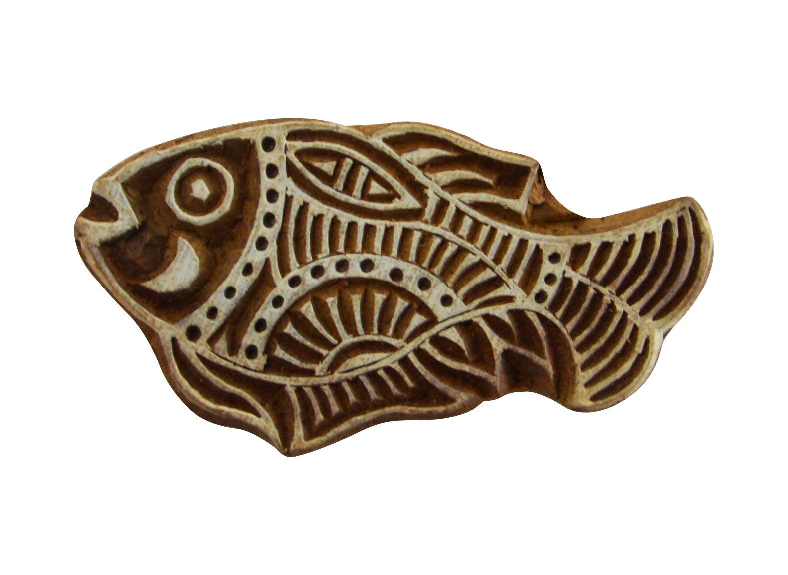 Tampon en bois poisson pour réussir vos impressions textiles sans bavure