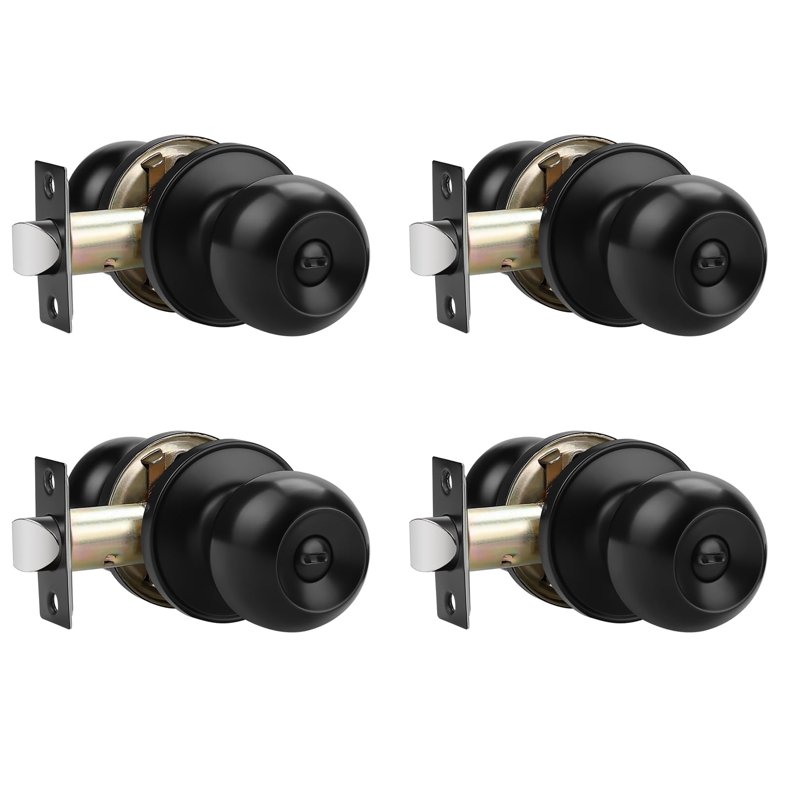 Probrico Satin Nickel Door Knobs - 5 Pack -9