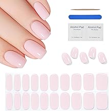 22 Pcs Semi-Cured Nail Stickers, Gel Polish Wraps, UV Strips, Foil for DIY Nail Art – Includes File and Stick