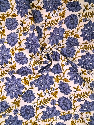 Image of VEENA HANDICRAFT Pure Cotton Jaipuri Sanganeri Print Salwar Suit With Dupatta set
