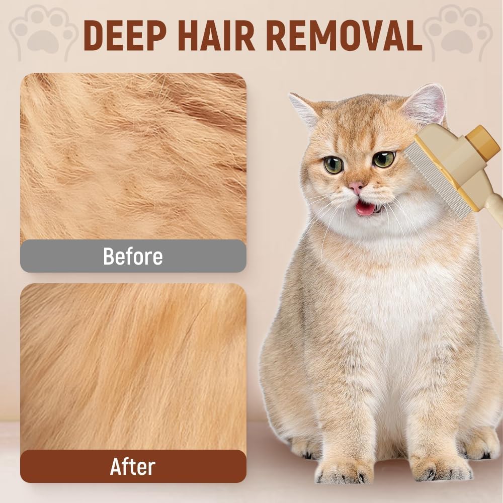 Self-cleaning pet brush for long and short hair care cat brush - Image 2