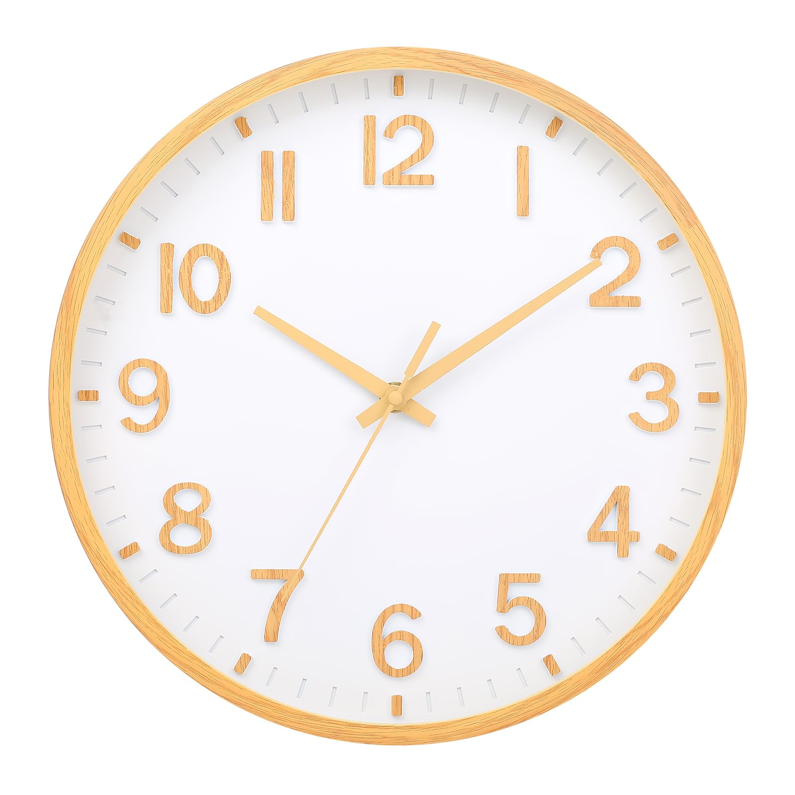 Moiubik Wanduhr 30cm Lautlos Ohne Tickgeräusche Quartz Modern Batteriebetriebene Uhr Mit Dickem Rahmen Für Zuhause Büro Küche Schule Wohnzimmer Schlafzimmer