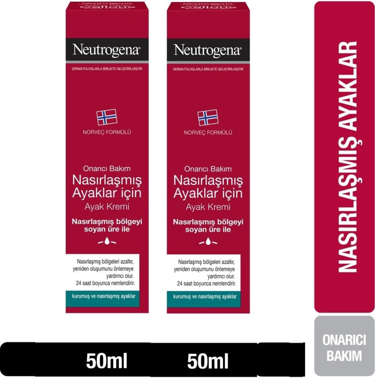 Neutrogena Nasırlaşmış Ayaklar ve Çatlak Topuklar için Ayak Kremi, 50 ml
