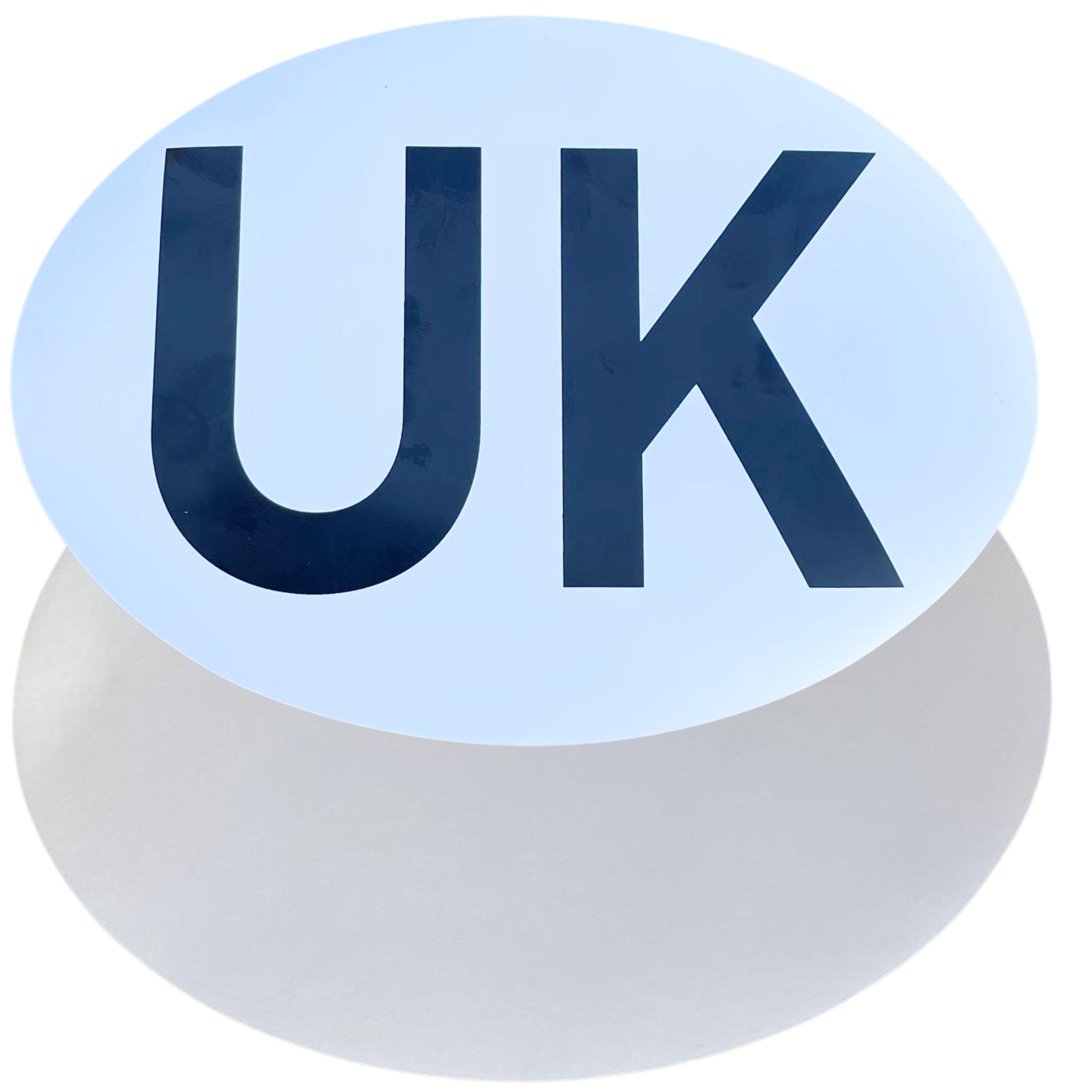 ShaniTech UK Plate Adhesive Sticker – Legal Size for European Travel Suitable for Driving Cars, Vans, Buses, and Caravans Europe France, Germany, Spain, Poland