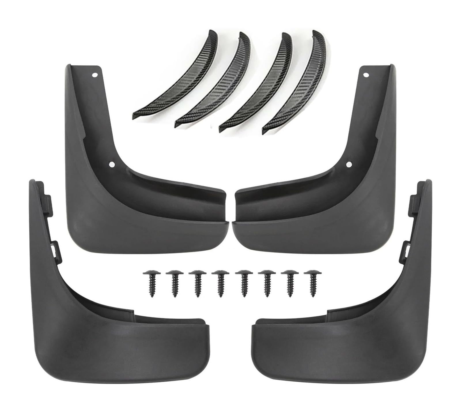 Für VW Für Golf 6 Mk6 Schrägheck 2009 2010 2011 2012 Satz Geformte Schmutzfänger Spritzschutz Vorne Hinten Klappe Kotflügel Vordere Und Hintere Kotflügel(2)