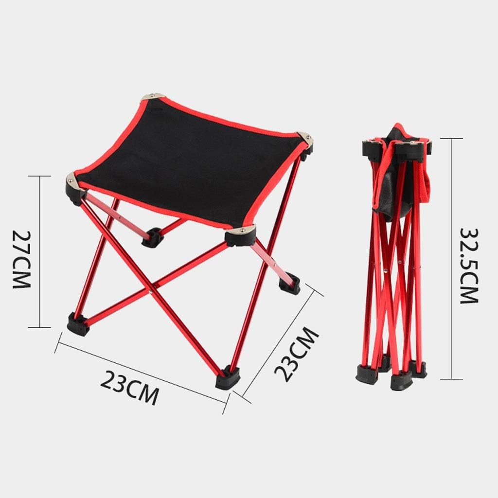 Folding Chairs, Stool for Beach Garden Picnic Outdoor Camp Travel, Aluminum Alloy Frame, Anti-Tear Oxford Cloth