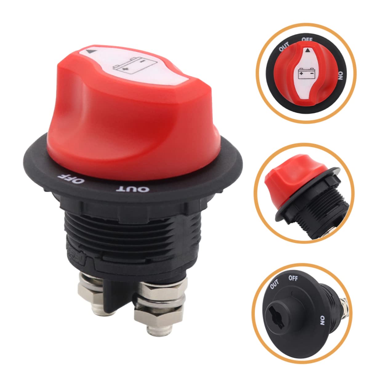 SUPVOX 2pezzi Interruttore Isolatore Di Batteria Per Rv e Utv Sicurezza e Protezione Per Auto e Camper Facile Da Installare e Resistente Alla Corrosione
