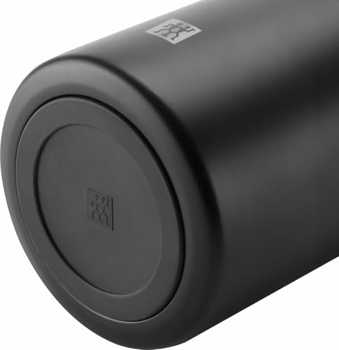 Foto von ZWILLING Thermo Becher/Speisebehälter to go, Edelstahl, Doppelwandisolierung, Inklusive Löffel und Schüssel, 700 ml, Höhe: 17 cm, Schwarz