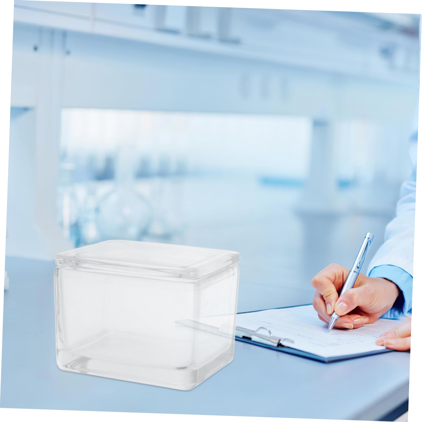 Cabilock Vetrini Coprioggetto per Microscopio Vetrini di Registrazione in Vetro Kit di Preparazione e Coprioggetti per Campioni Vetrino per Cellule