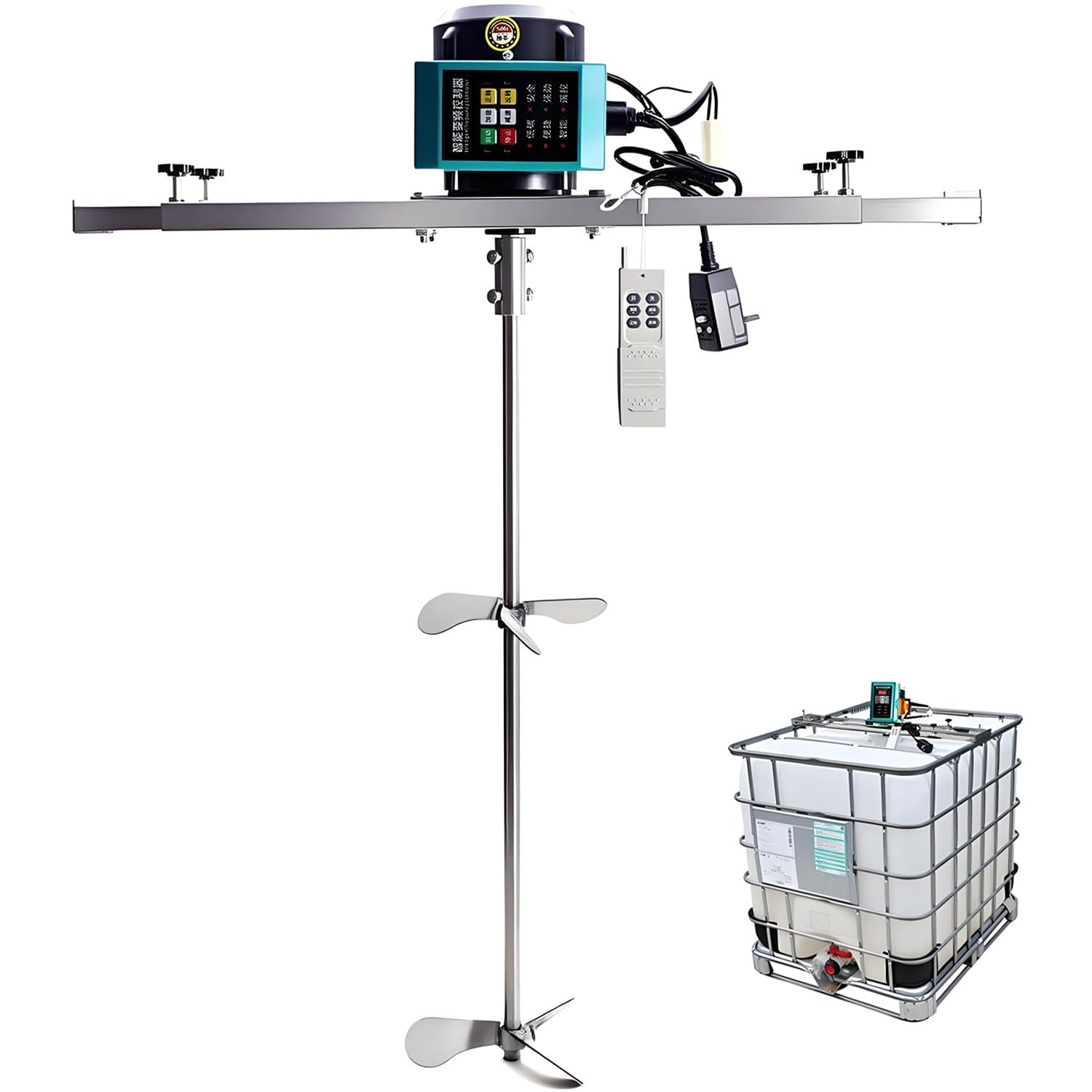 Mezcladora Industrial para contenedores IBC,agitadora eléctrica para Tanque 220V-2200W