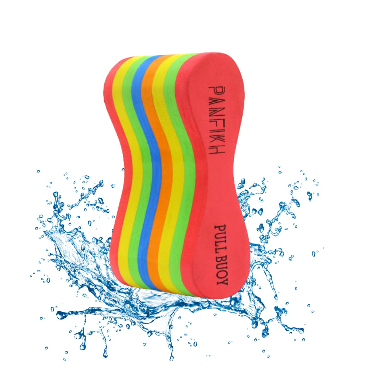 PANFIKH EVA Foam Pull Buoy for Swimming Pool Training - Lightweight Leg Float for Adults and Kids 8 Layer Foam Material (Multicolor)