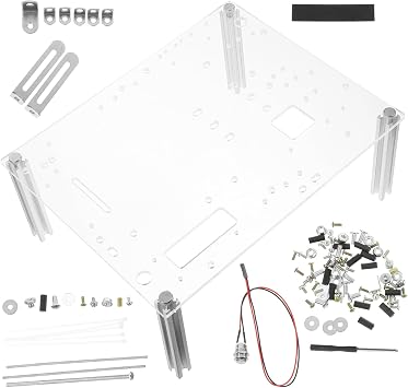 Open Air Computer Case Transparent Bench Case Stand for Mini and Mid Tower Motherboards Compact DIY Frame Chassis Bracket Stable Portable Testing Platform