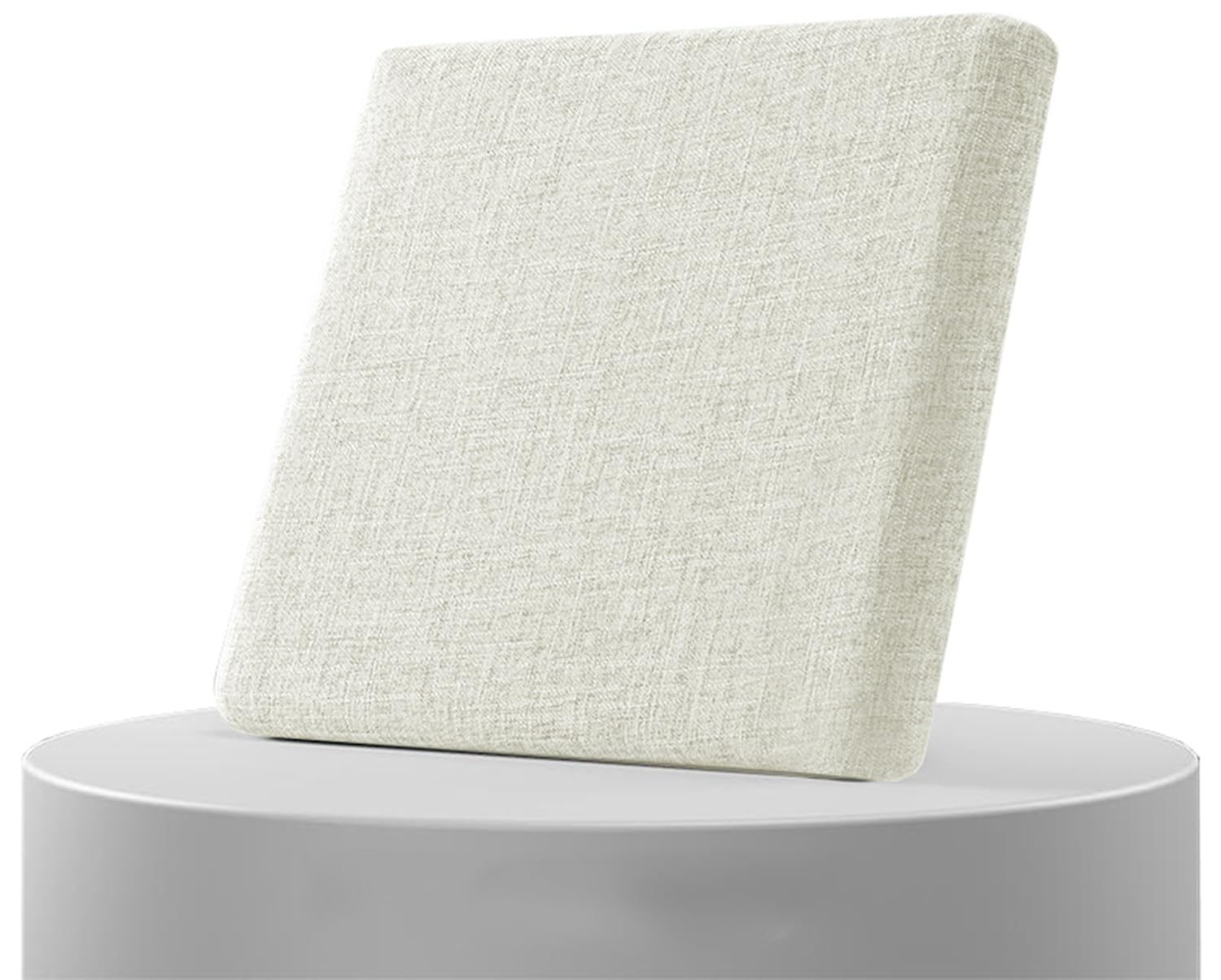 Coussin de chaise de bureau antidérapant beige 45x45 50x50 carré en lin