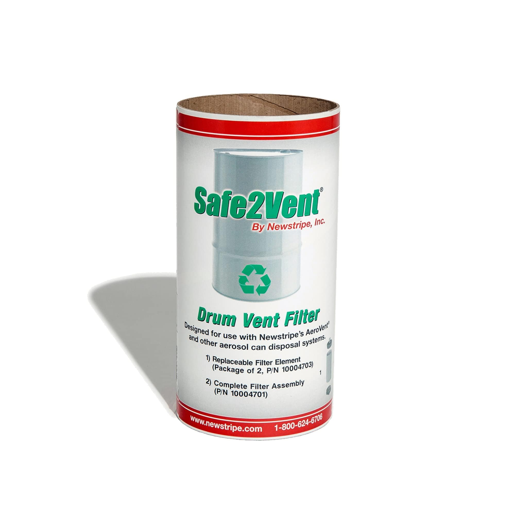 AeroVent Safe2Vent Replacement Filter Cartridge (Part #10004702) | (Single Pack) | Carbon Filter for Aerosol Disposal Systems | Easy-to-Install Cartridge | Compliant in All 50 States | Made in USA