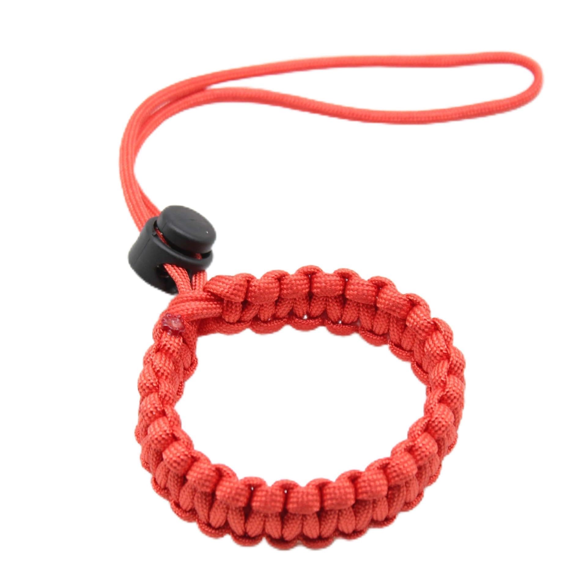Universal Camera Wrist Strap, Paracord Quick Release Hand Strap Lanyard with Woven Umbrella Rope Design for Secure &amp; Comfortable Carry-Rred 07