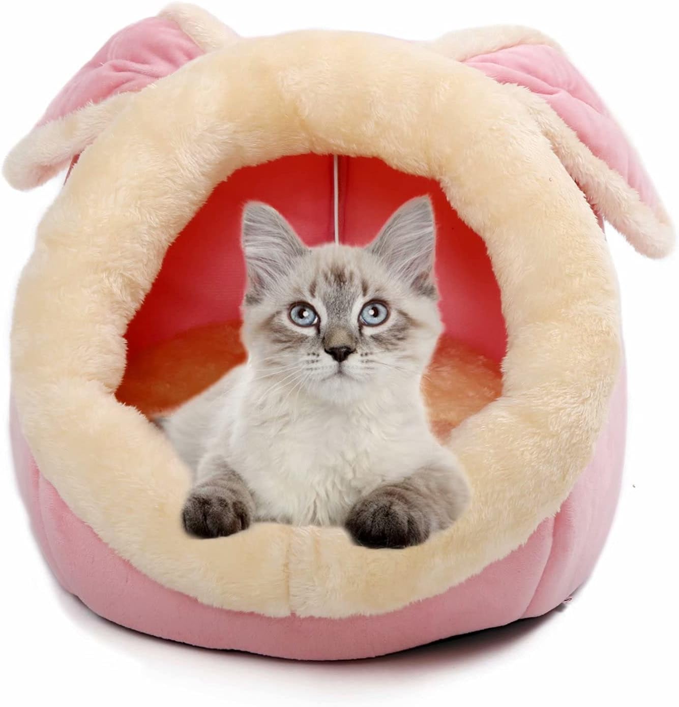 Best Friends by Sheri Pet Igloo Hut, Sherpa, Black Cat
