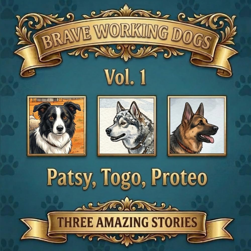BRAVE WORKING DOGS: Three Amazing Stories: Patsy, Togo, Proteo (Volume 1 of the Series)