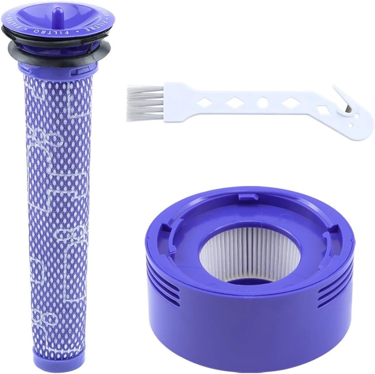 Filter，Compatible For Dyson V7 V8 Robot Vacuum Cleaner Accessories Front And Back Washable Filter Replacement Clean Spare Parts.(Pre Filter+Post Filter)