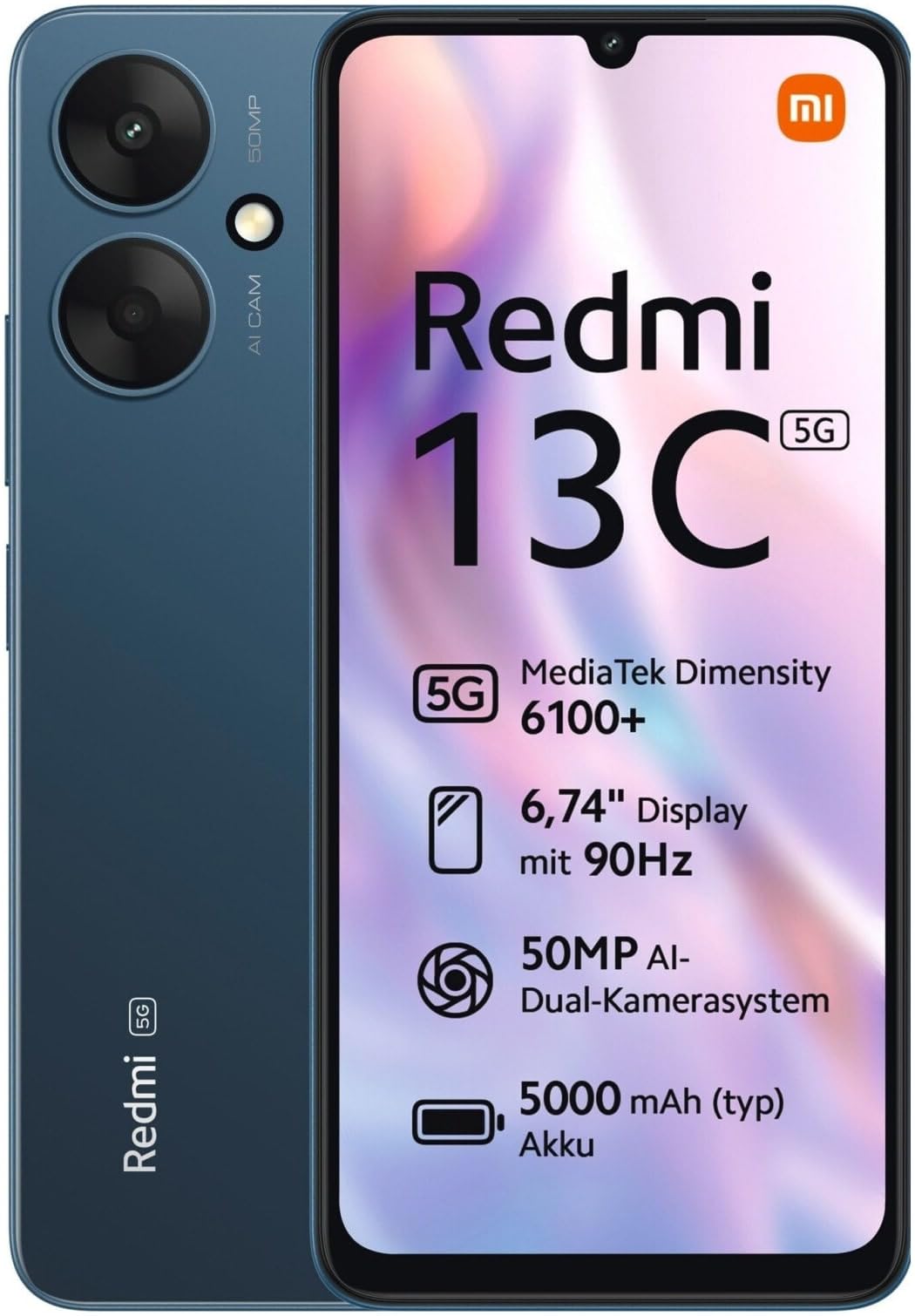 Akıllı telefon Xiaomi Redmi 13C 5G 4-128 BL Octa Core 4 GB RAM 128