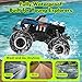 Threeking 1:16 Waterproof Monster Truck Toys RC Cars Amphibious Remote Control Car Trucks 4WD All Terrain Off-Road Pickup Toy for 6 7 8 9 10 11 12 Year Old Boys Girls Kids Gifts Presents
