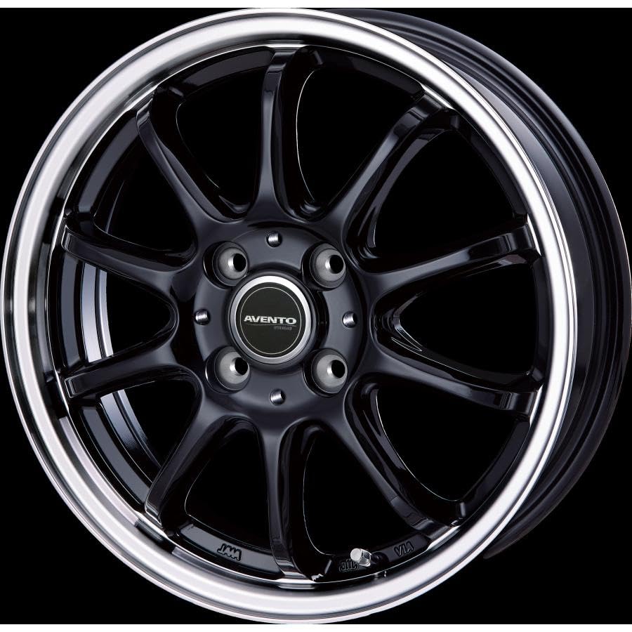 Amazon | 14インチアルミホイール4本セット 軽自動車 AVENTO FF-10 BK