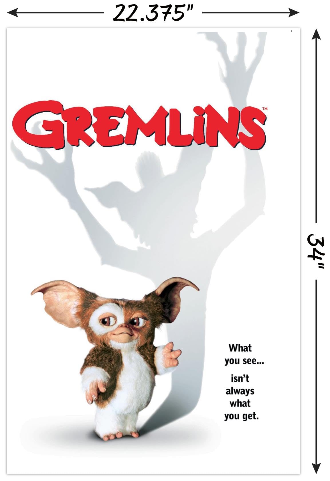 GREMLINS ポスター Amazon.com: Gremlins - One Sheet Wall Poster, 34L x 22.4W