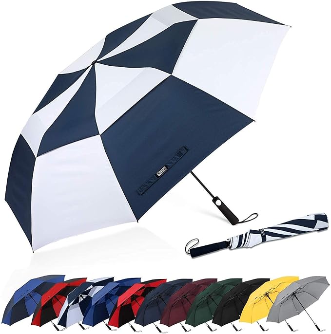 62 Inch Portable Golf Umbrella Extra Large Oversize Folding Umbrella