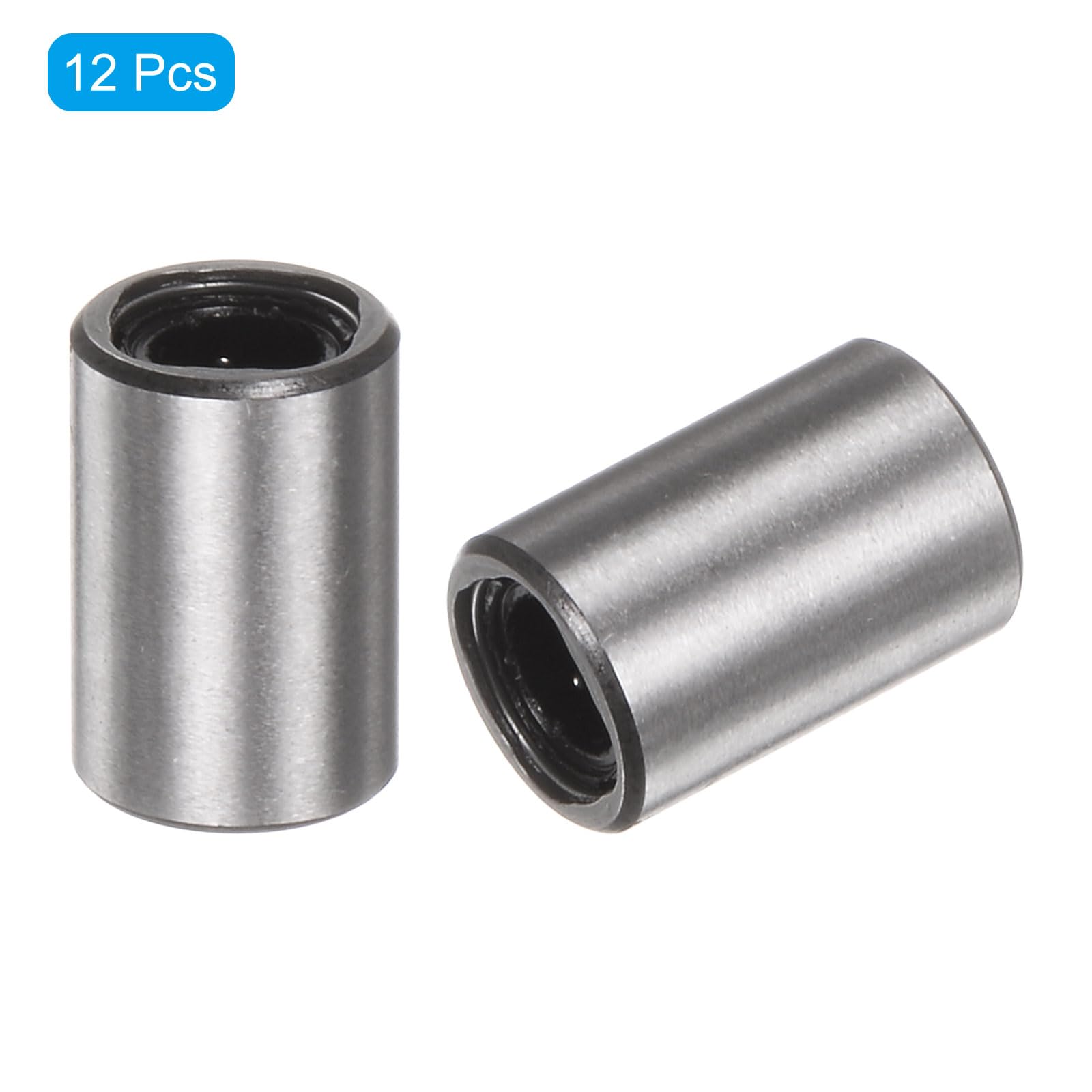 QUARKZMAN 12Pcs Roulements à Billes Linéaires LM4UU Diamètre D'Alésage 4 mm | Roulement à Mouvement Linéaire, Diamètre Extérieur 8 mm, Longueur de 12 mm, Pour Machine Cnc Imprimante 3D