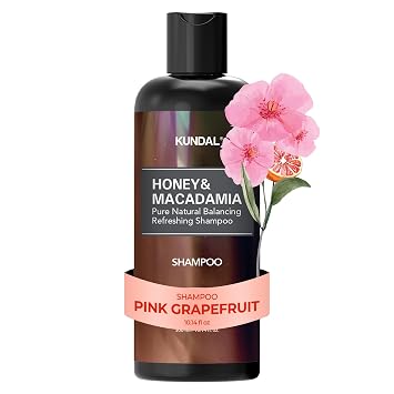 Kundal PINK GRAPEFRUIT, Sulfate Free Moisturizing Shampoo for Dry Damaged Hair with Argan Oil, 10.14 oz300ml, Sulfate Free Paraben Free with argan oil