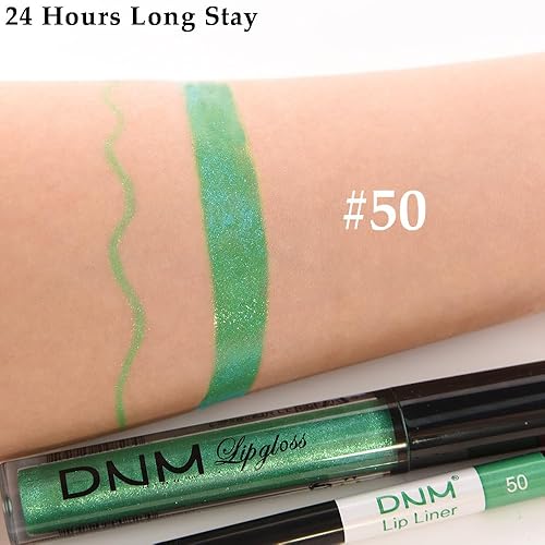 Miniatura 328 de evpct Juego de 3 lápices labiales líquidos de color oscuro, color rojo, verde esmeralda, mate, 24 horas, de larga duración, impermeable, a prueba