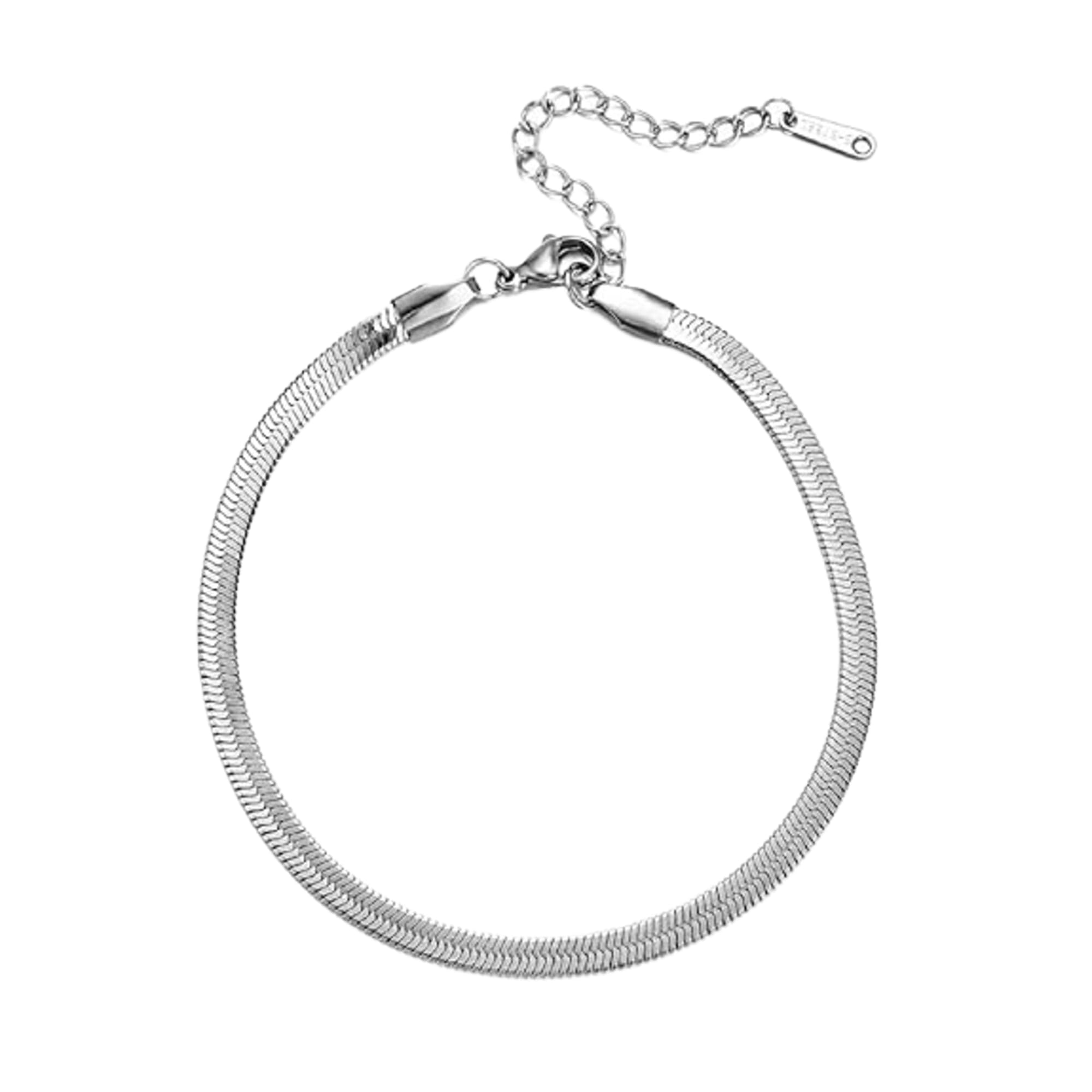 | Snake Chain Anklet, Dainty Thin Snake Chain Anklets Adjustable, For Women & Girls – Silver color-image-28