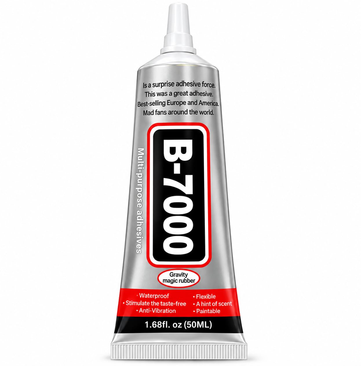 b-7000 multipurpose adhesive glue tube | strong bonding glue for mobile repair, electronics, diy crafts, jewelry, plastic, glass & household repairs | precision tip fast drying adhesive