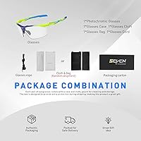 Vista 4 de SCVCN Gafas de sol deportivas fotocromáticas para ciclismo, gafas transparentes para hombres y mujeres, protección UV400, MTB BMX, pesca, correr, S86