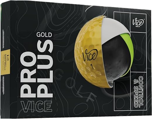 Vice Pro Plus Golf Balls - Premium Performance 12-Pack
