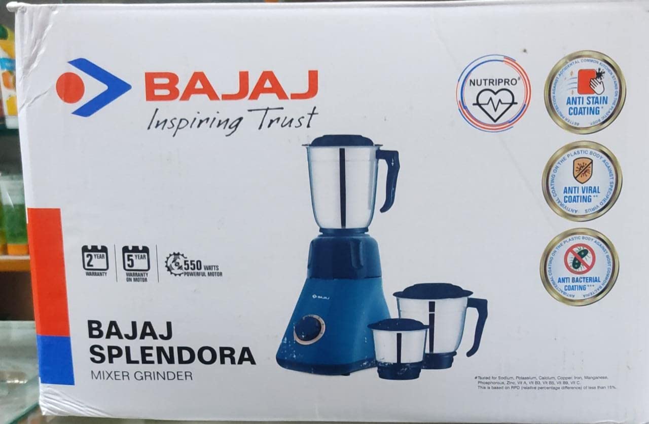 Buy Anti Stain Coating SPLENDORA Mixer Grinder Online at Low Prices in