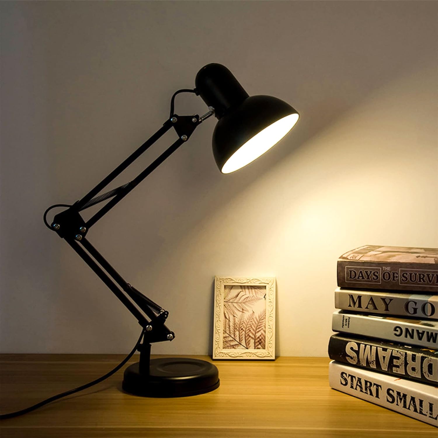 Wonderful Metal Swing Arm Desk Lamp, Multi Joint Adjustable Arm LED