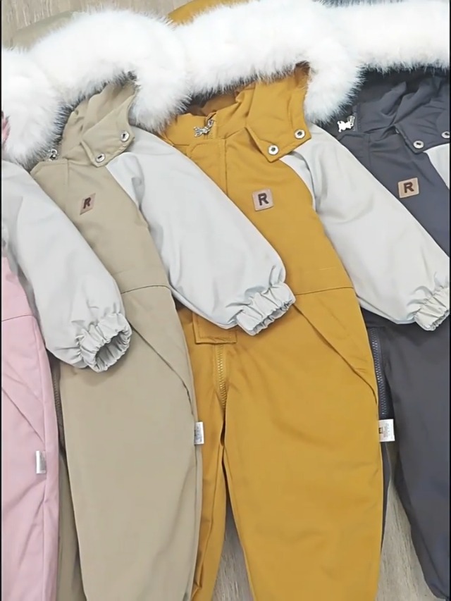 Baby Schneeoverall Mit Kapuze - Winter Overall Für Mädchen & Jungen