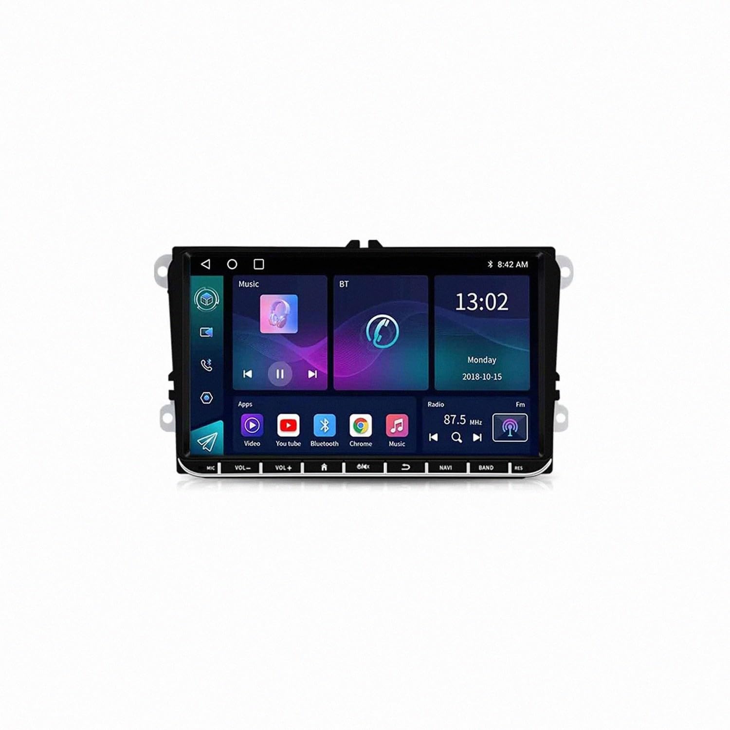 Pantalla de coche con Carplay inalámbrico, Android Auto y Bluetooth para Volkswagen Touran 8