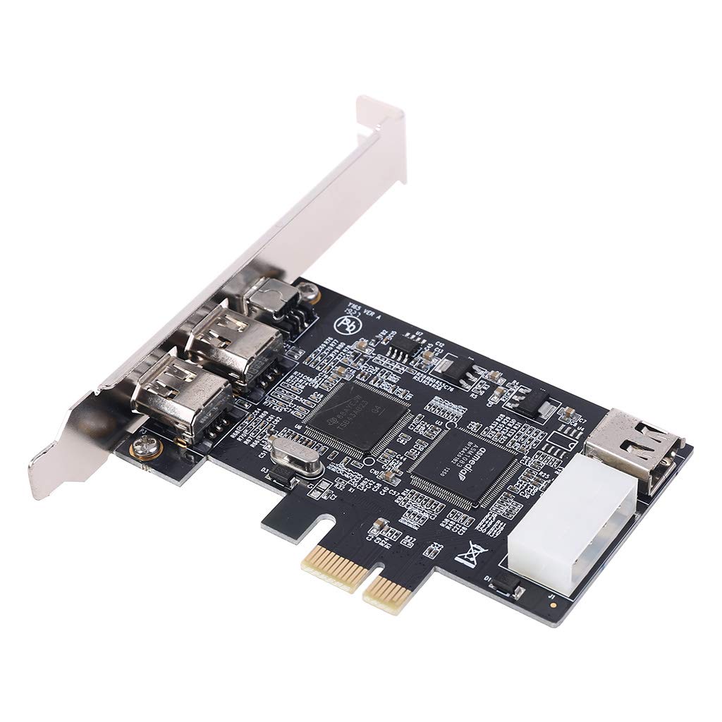 Tarjeta de expansión de Cable Firewire PCIe de 3 Puertos Adaptador de chipset PCI Express 1394B y 1394A TI XIO2213B para PC de Escritorio