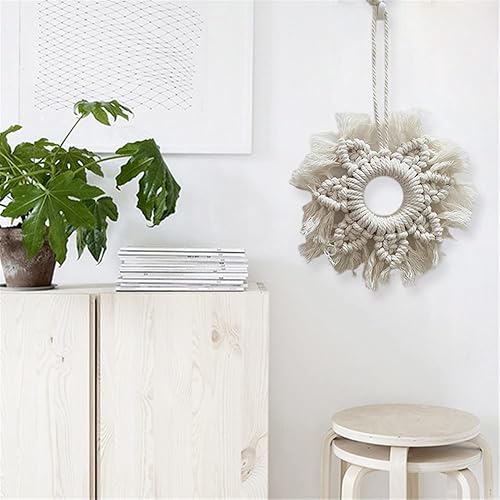 Miniatura 2 de Xuyuan Decorative Macrame Wall Hanging  Hand Woven Macrame Decorations for Bedroom - Boho Ornament for Home Living Room Bedroom Dorm Apartment Hotel