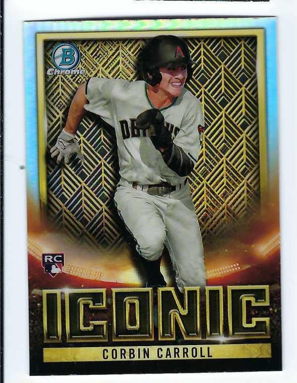 CORBIN CARROLL 2023 Bowman Chrome Iconic #BI-18 Baseball Rookie Card RC Arizona Diamondbacks