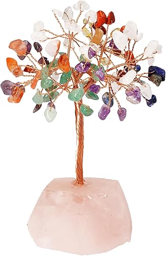 Tree of Life Healing Crystal Trees for Office Decor, Crystal Tree of Life Sister Birthday Gifts Home Decor Birthday Gifts for Mom Positive Energy New Home House Warming Gift for Women