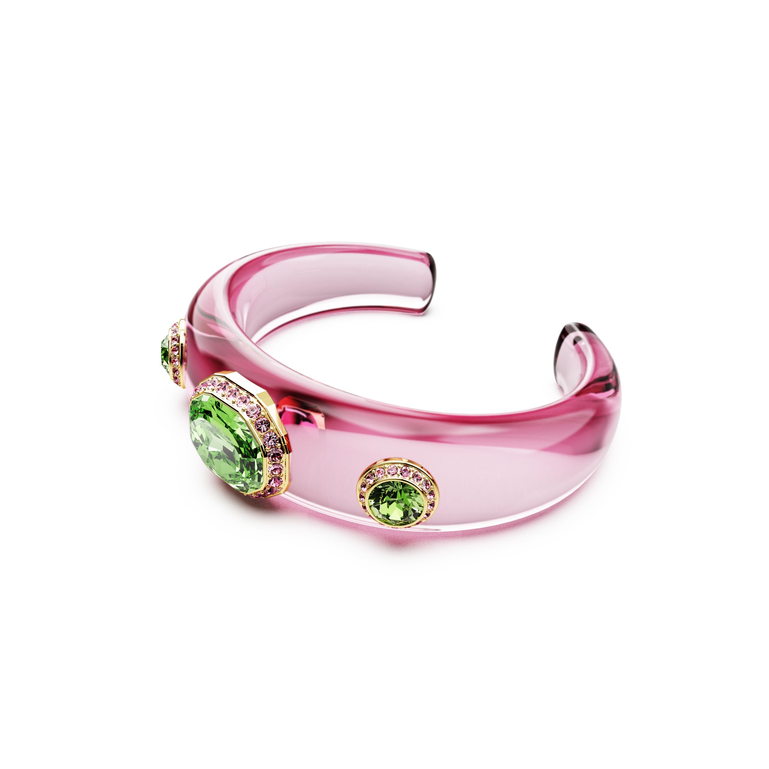 Swarovski Dulcis Colección brazalete, tallas mixtas, multicolor, chapado en tono dorado