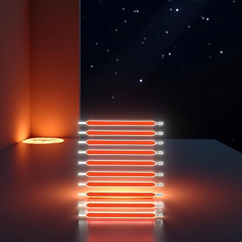 10 unids bombilla Edison rojo LED filamento lámpara partes DC3V DC16V LED chip incandescente accesorios diodo para reparación LED bombilla Tubt