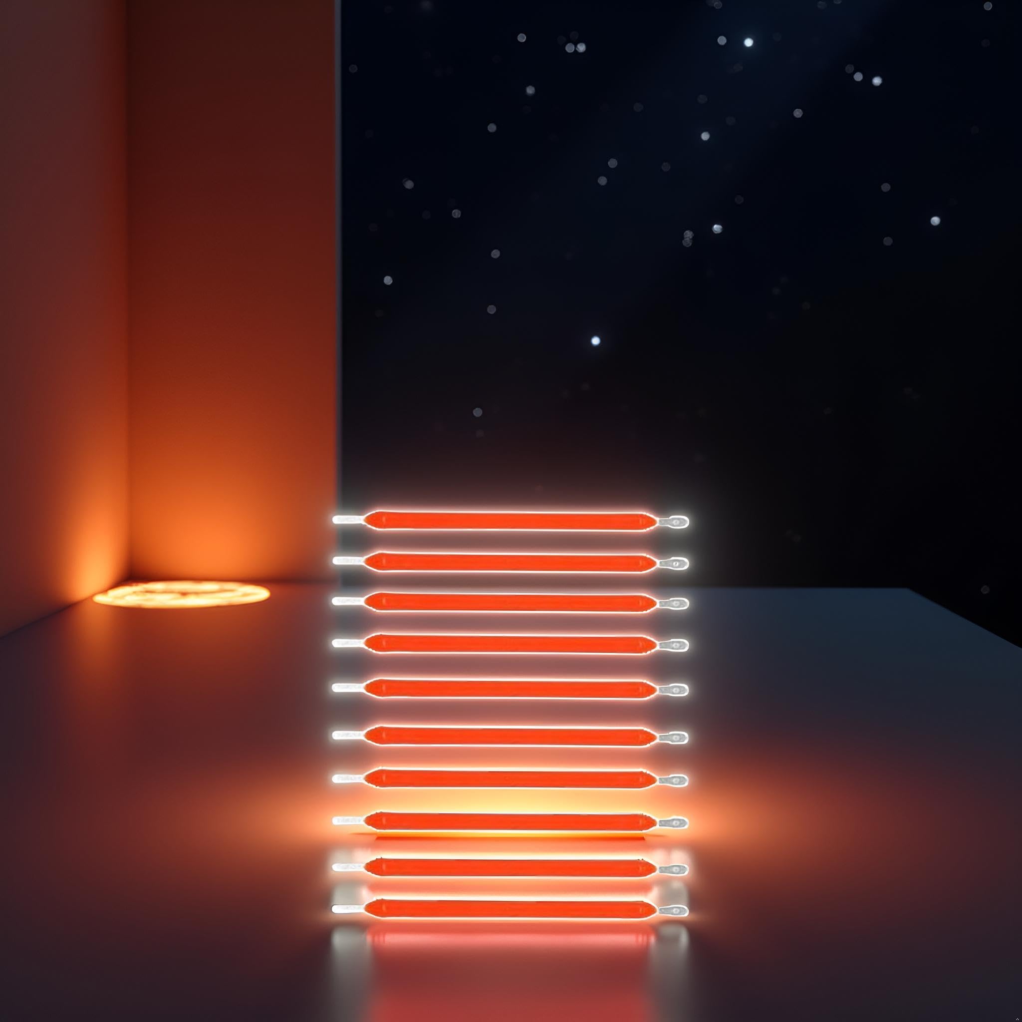 10pcs Red Edison Bulb LED Filament Lamp Parts DC3V DC16V LED Chip Incandescent Light Accessories Diode for Repair — view 2