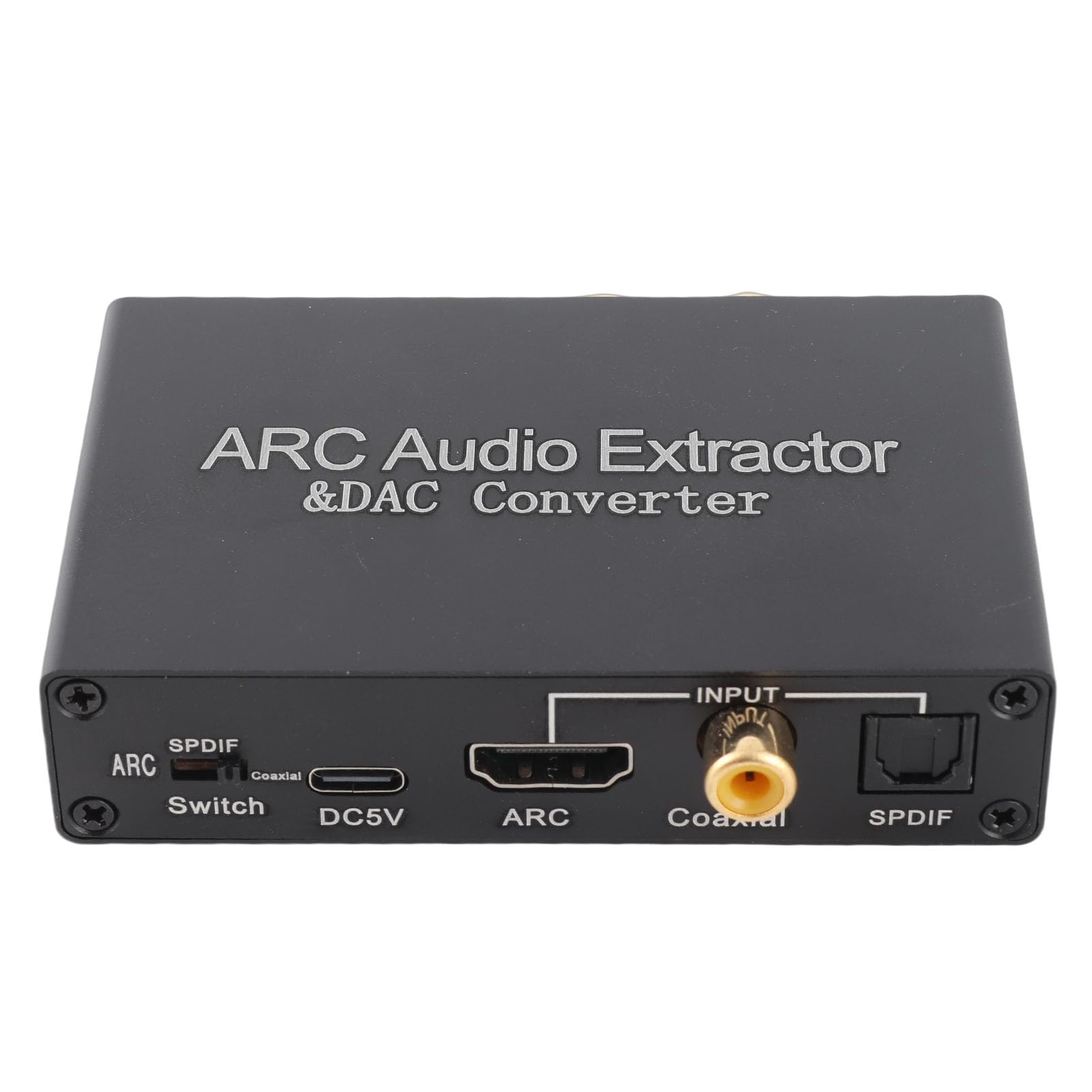Extractor de Sonido ARC, Retorno de Audio HDMI ARC, Convertidor de Audio DAC, Puerto de Auriculares Coaxial SPDIF óptico de 3,5 Mm para TV de Cine en casa.
