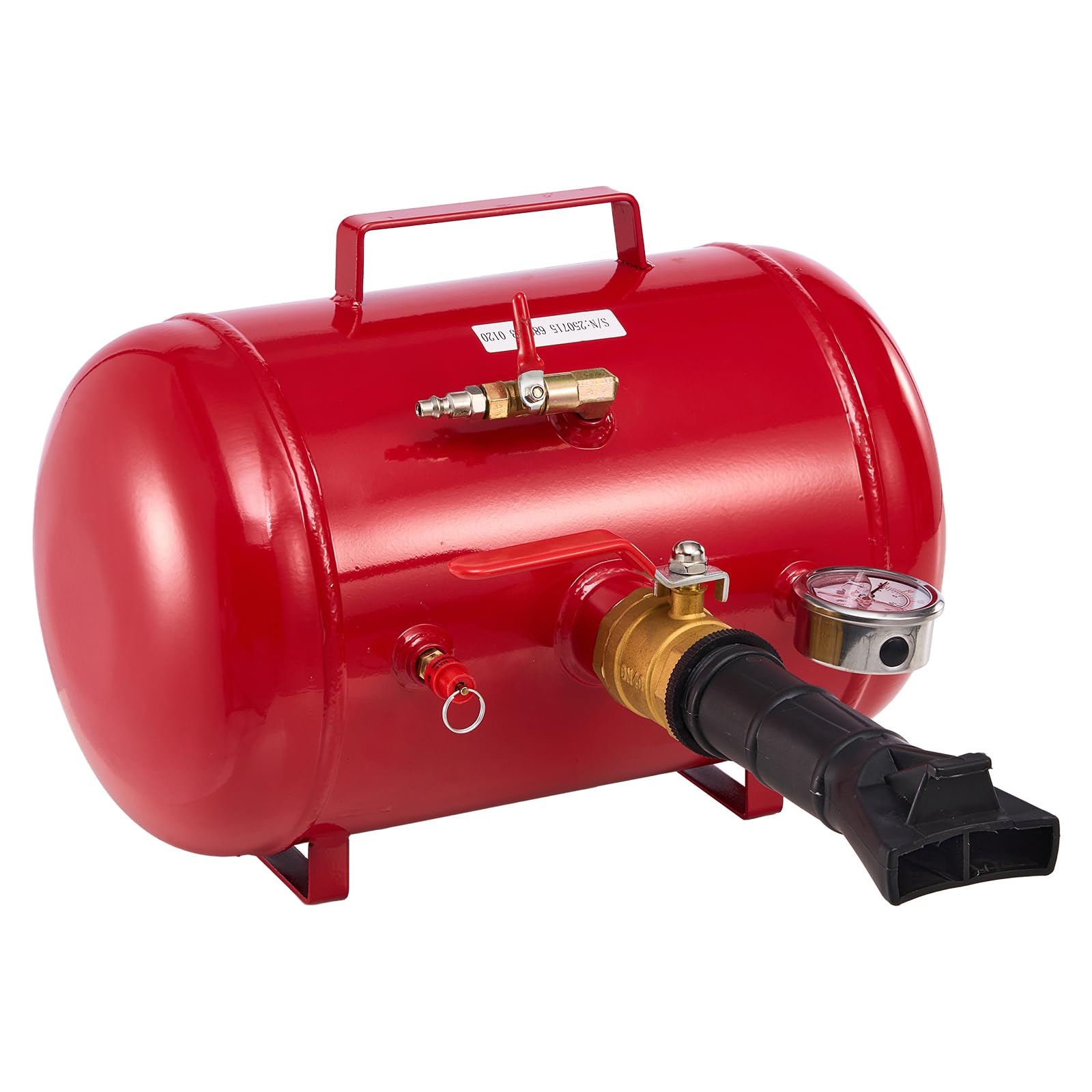 VEVOR Destalonador de Neumáticos 18,9 L, Presión de Trabajo 0,6-0,8 MPa, Bomba de Aire a Camionetas, Vehículos Todoterreno, Jeeps, Tractores Cortacésped, Autocaravanas, Rojo, 400 x 535 x 295 mm